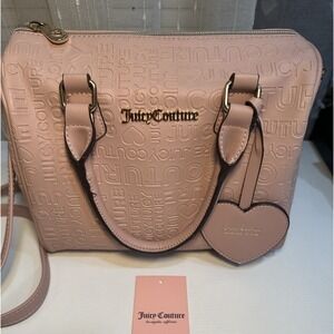 JUICY COUTURE PURSE GP PINK DIAMOND BESTSELLER FAME SATCHEL LIGHT BLUSH PINK